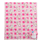 Sanrio Me Myself Melody Silk Touch Throw Blanket 50X60 inches and Hugger Set, 11 inches