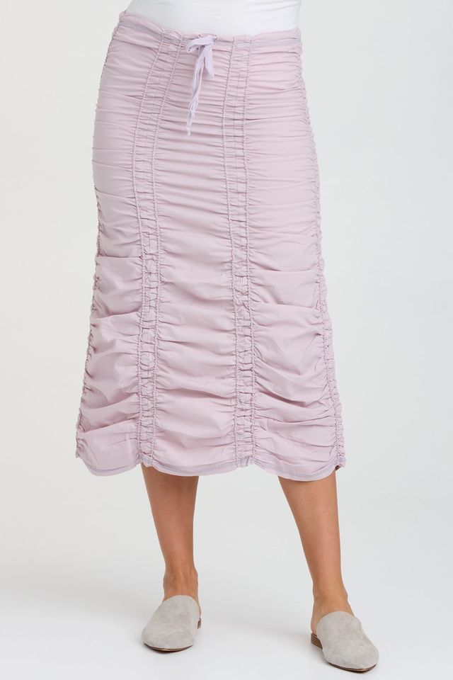 Double Shirred Panel Skirt