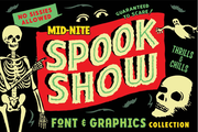 Spook Show Font & Graphics Collection
