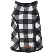 Eddie Bauer Kendall Brushed Check Vest Dog Jacket - White and Black