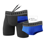 Performance Short With Built In Brief