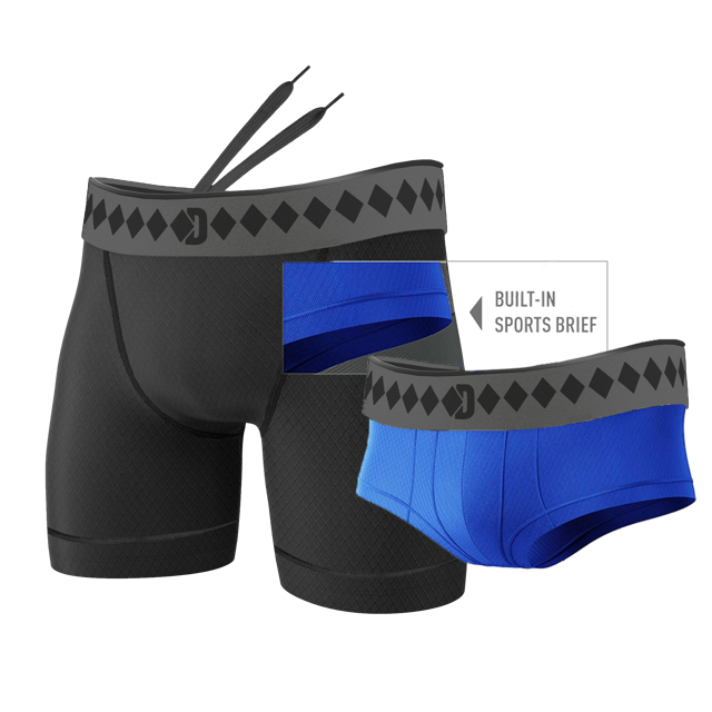 Performance Short With Built In Brief