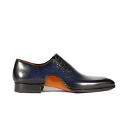 Magnanni 15024 Abrahan Men's Shoes Wind Navy Calf-Skin Leather Whole-Cut Oxfords (MAGS1001)