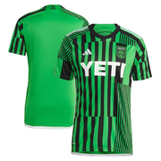 Men's Austin FC adidas Green 2023 Las Voces Kit Replica Jersey