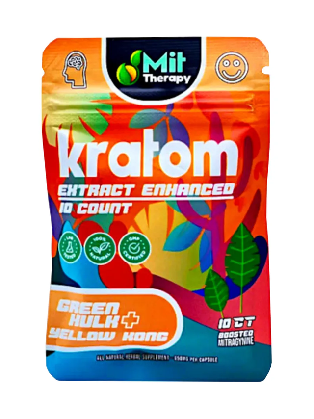 Green Hulk | Yellow Kong Mit Therapy Kratom Extract 10ct