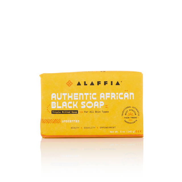 Authentic African Black Soap Triple Milled - Unscented