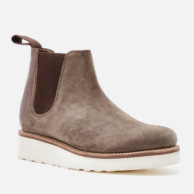 Grenson Women's Lydia Suede Chelsea Boots - Vigogna/Chocolate Metallic