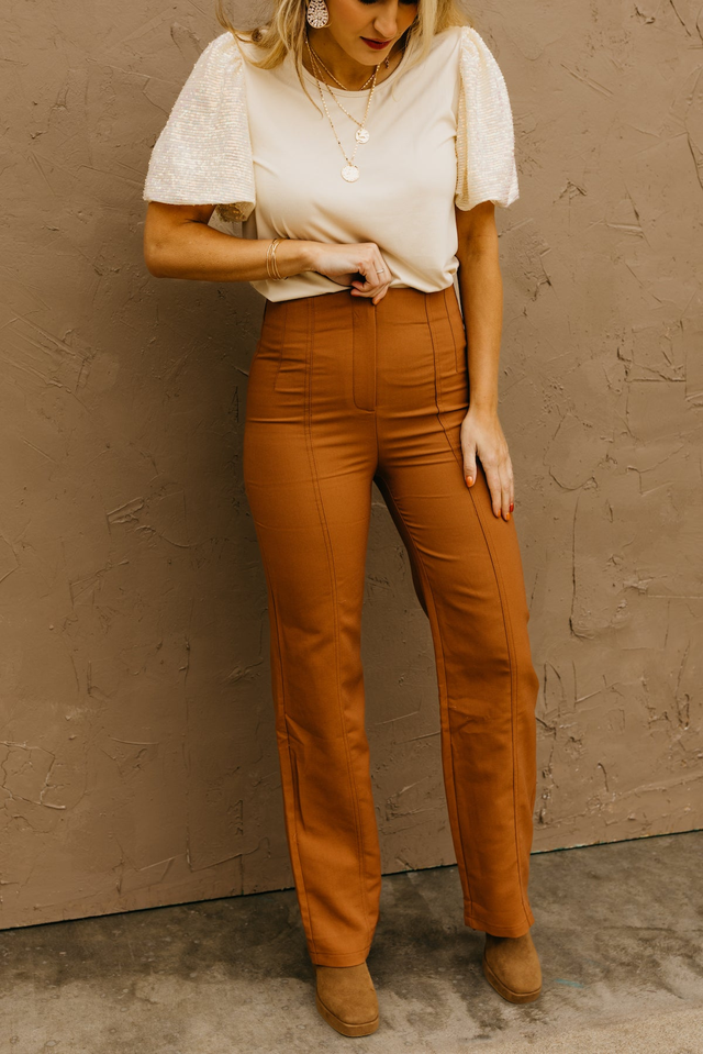 The Piper Wide Leg Trouser Pants - FINAL SALE