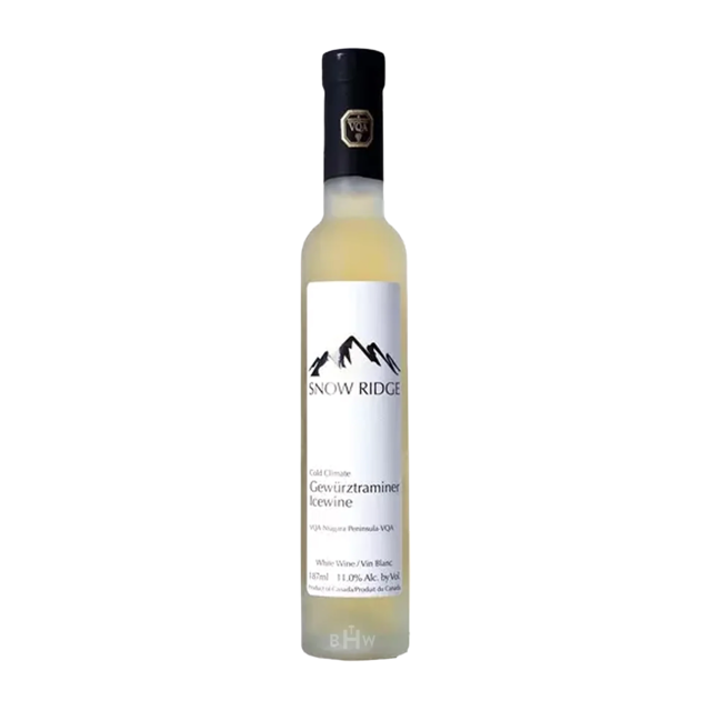 2019 Snow Ridge Gewurztraminer Niagara Peninsula Canada Icewine 187ML