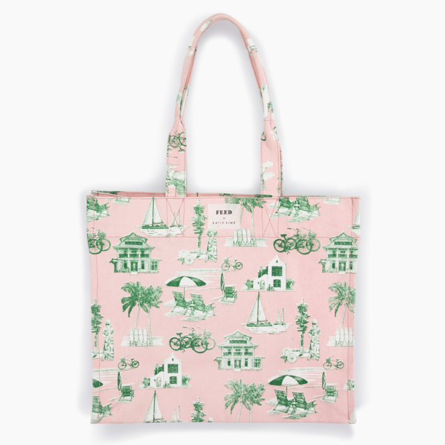 FEED x Katie Kime Florida Toile Carryall Tote