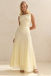 Gianna Lace Maxi Dress (Butter)