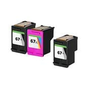 Compatible Multipack HP 67XL Full Set + 1 EXTRA Black Ink Cartridges