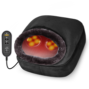 Snailax Shiatsu Foot Massager with Heat, Foot Warmer for Women & Men, Electrick Foot Massager Machine, Foot Heater Under Desk, Size 13 - 522