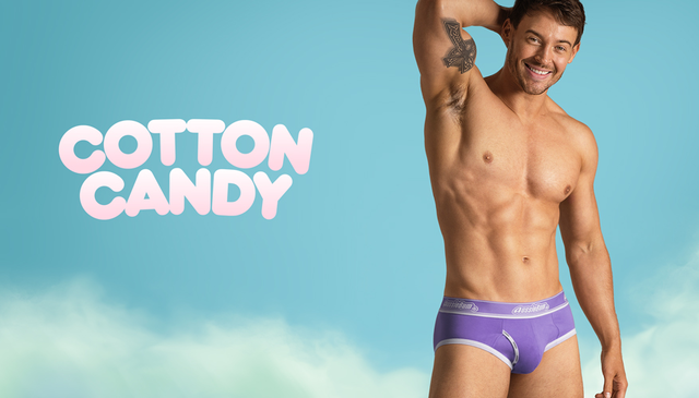 aussieBum Men's CottonCandy Purple Brief Underwear - M