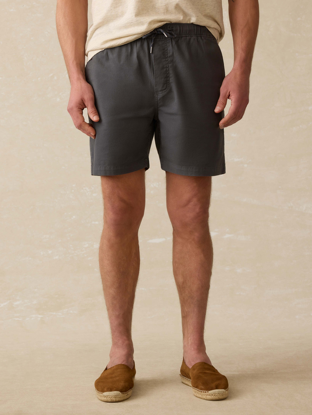Essential Drawstring Short - Graphite Tide