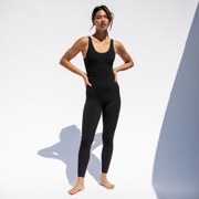 Double Scoop Playsuit 25" - Jet