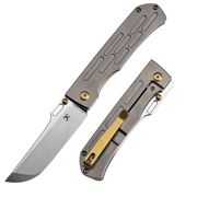 KANSEPT Reedus Stonewashed CPM-S35VN  Bronze Anodized Titanium Handle with D.O.C.K. Design-K1041A3