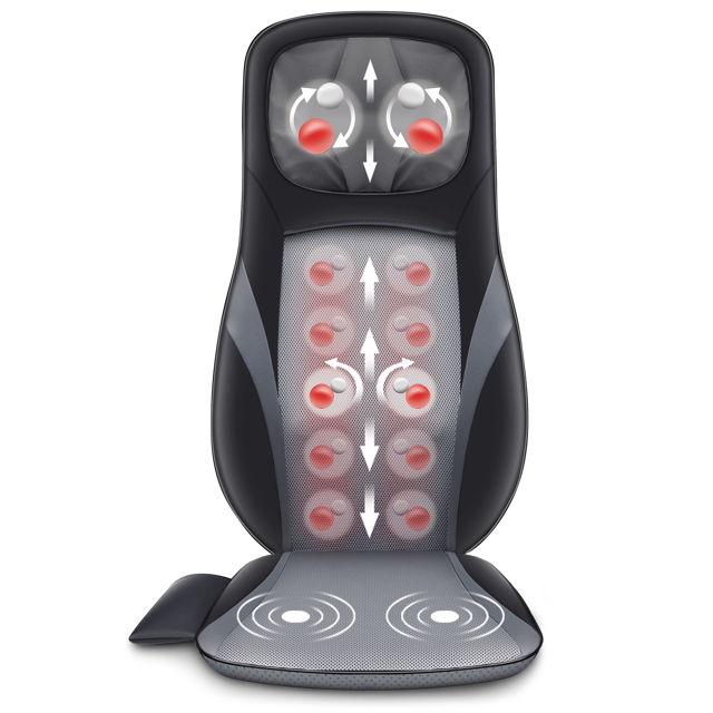 Shiatsu Back Massager with Heat & Deep Kneading Massage Chair Pad - 234