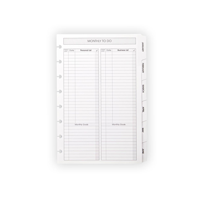 2026 Circa Monthly Tabs and Pullout Calendar