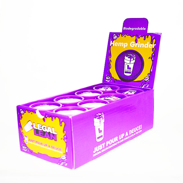 Legal Lean Hemp Grinder - 24ct Display