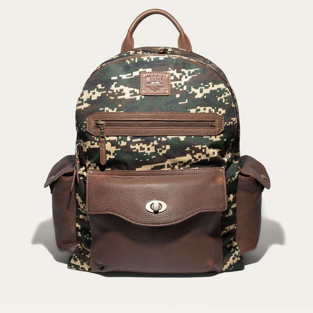 Canvas And Leather Backpack