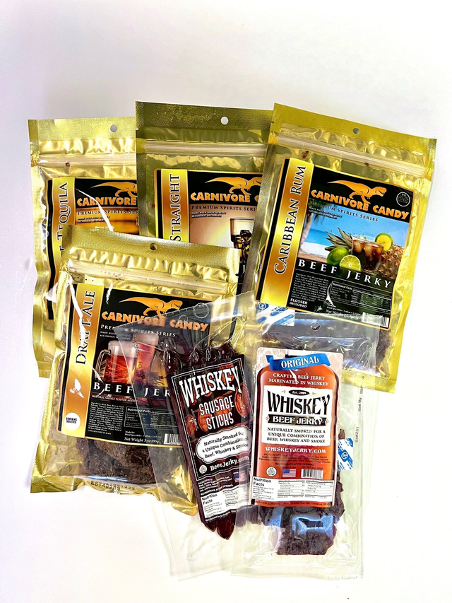 6-Pack of Alcohol Jerky (Man Cave Gifts)