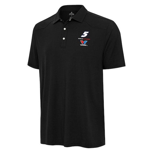 Men's Kyle Larson Antigua Black Western Polo