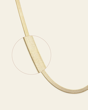4.5mm Herringbone Chain - Gold Vermeil