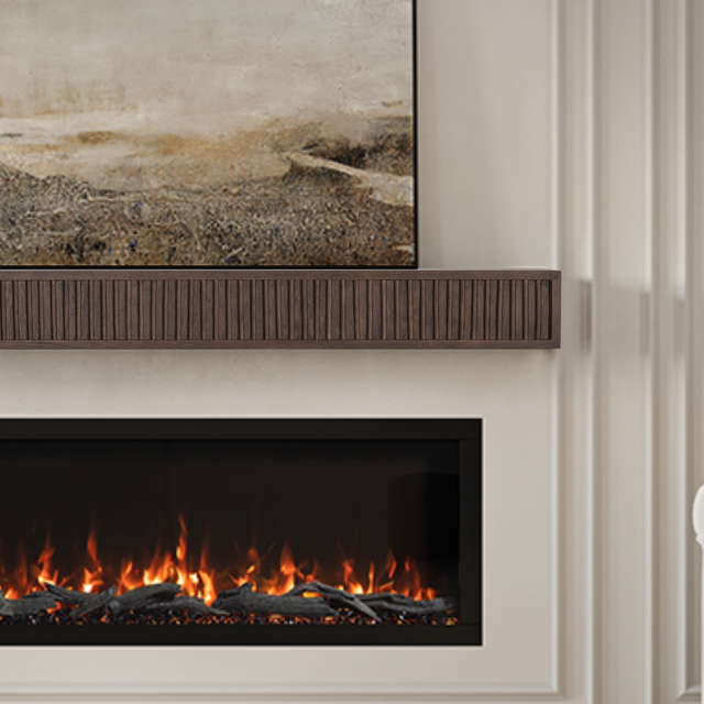 Monti Boxframe Fluted Mantel Shelf