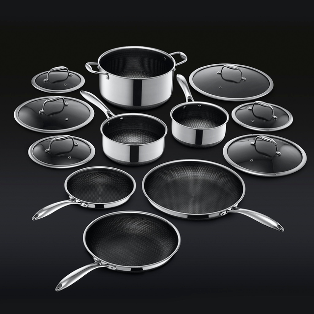 HexClad Hybrid Perfect Pots & Pans Set (12PC)