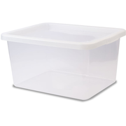 38L Clear Storage Box with Cover | Wilko
