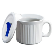 French White® 20-ounce Meal Mug™ with Vented Lid