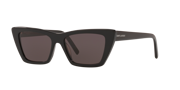 SAINT LAURENT SL 276 Mica Black Shiny - Women Sunglasses, Grey Lens