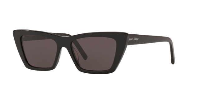 SAINT LAURENT SL 276 Mica Black Shiny - Women Sunglasses, Grey Lens