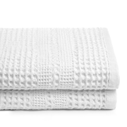 White Bath Towel Set of 2, Classic Style