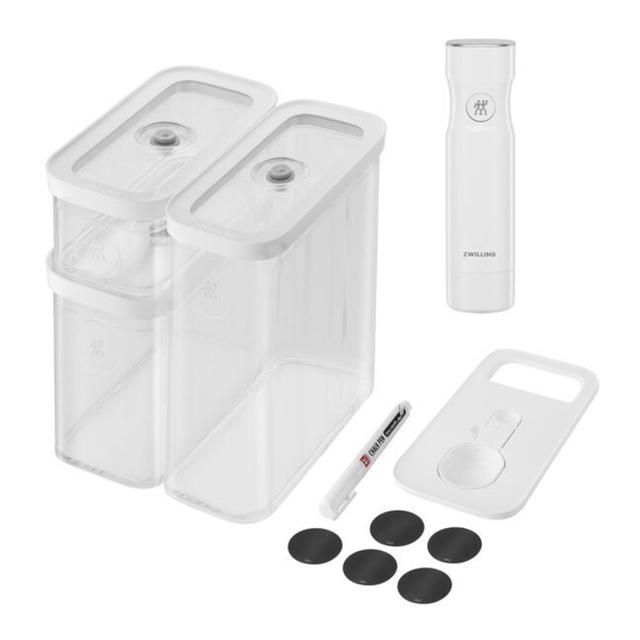 ZWILLING Fresh & Save CUBE CUBE Vacuum Starter Set, 6-pc, grey