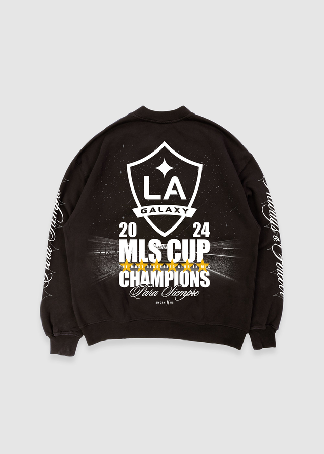 LA Galaxy MLS Champions Crewneck // Black (Pre-Order)