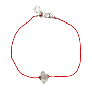 Herkimer Diamond Bracelet with Red Activation String