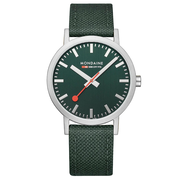 Classic, Brushed Steel, 40 mm, Forest Green Watch