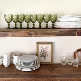 Woven Cane Back Dark Upholstered Chair Set of 4