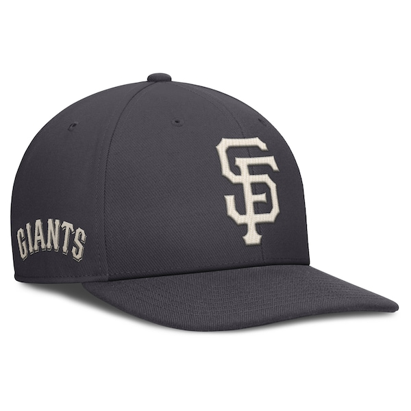 Men's San Francisco Giants Nike Anthracite Statement Pro Snapback Hat