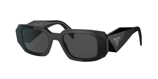 PRADA PR 17WS Black - Women Luxury Sunglasses, Dark Grey Lens