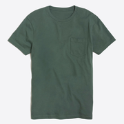 Cotton washed jersey pocket tee