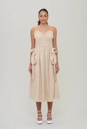 Liberty Dress - Peanut/Cream