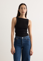 Rib Bateau Cut Out Top