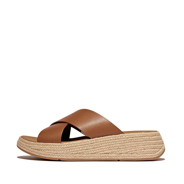 Women's F-Mode Leather Slides | FitFlop US