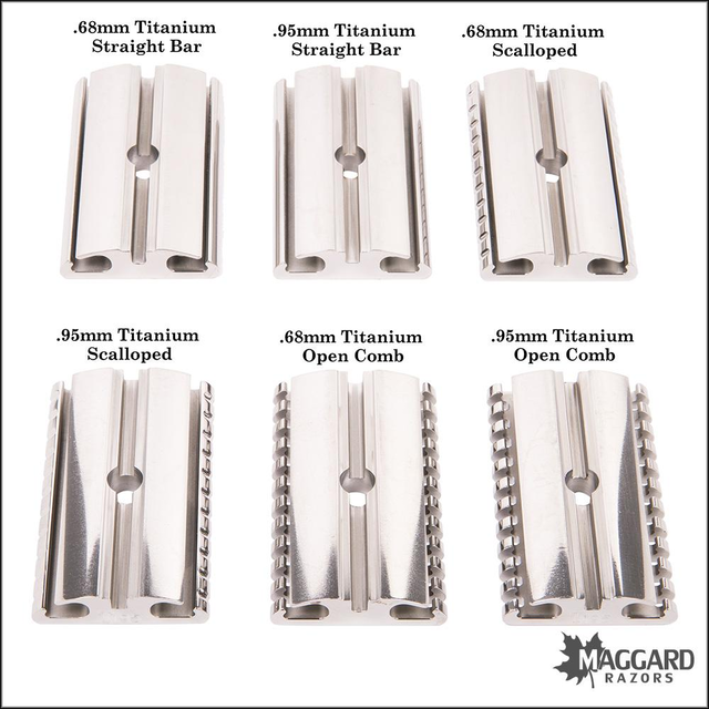 Timeless Razor Titanium Base Plates, 16 types