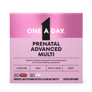 One A Day Prenatal Advanced Multivitamin Softgels & Tablets