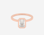 The Square Bezel Solitaire — Emerald