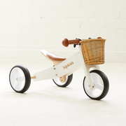 2 in 1 Toddler Mini-Trike/Balance Bike with Wicker Basket